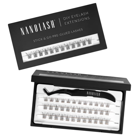Nanolash - Stick & Go Pre-Glued Lashes - Pašlīmējoši Skropstu Pušķīši - Classy - 1 iepak.