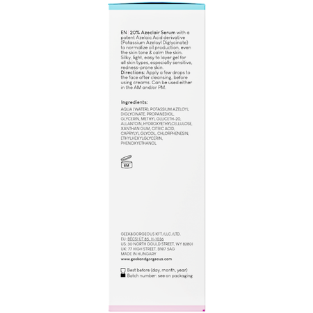 Geek & Gorgeous - aPAD - Serums ar Azelaīnskābes Atvasinājumu - 30ml