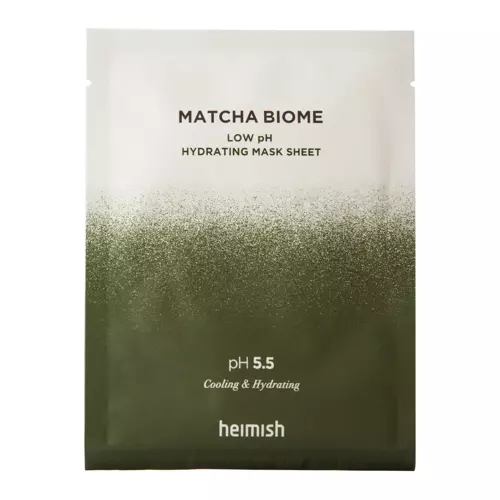 Heimish - Matcha Biome Low pH Hydrating Mask Sheet - Nomierinoša Maska ar Probiotikām - 30ml