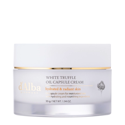 d'Alba - White Truffle Oil Capsule Cream - Barojošs Sejas Krēms - 55ml