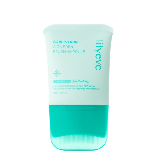 lilyeve - Scalp:Turn Cica PDRN Brush Ampoule - Pretblaugznu Ampula Galvas Ādai - 100ml