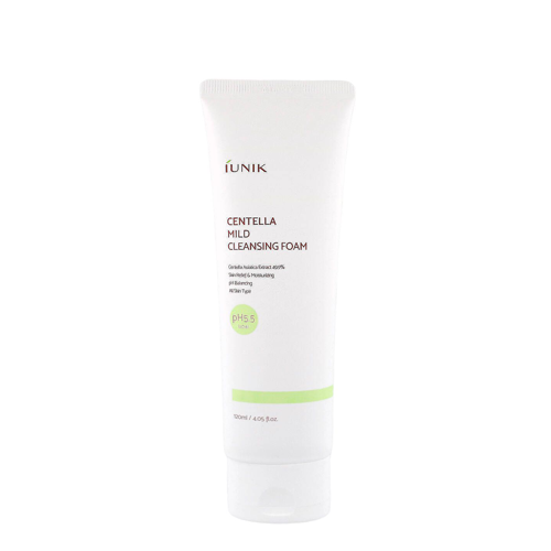 iUNIK - Centella Mild Cleansing Foam - Maigas attīrošas putas ar asijas centellu (Centella Asiatica) - 120ml