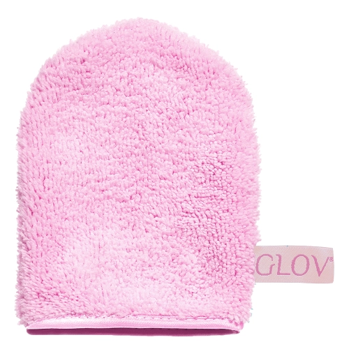 Glov - Water-Only Makeup Removal Skin Cleansing Mitt - Grima Noņemšanas Cimdiņš - Cozy Rose - 1gab