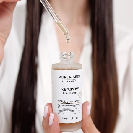 Aurumaris - Re/Grow Serum - Triholoģiskais Serums Pret Matu Izkrišanu ar Mikroadatām - 50ml