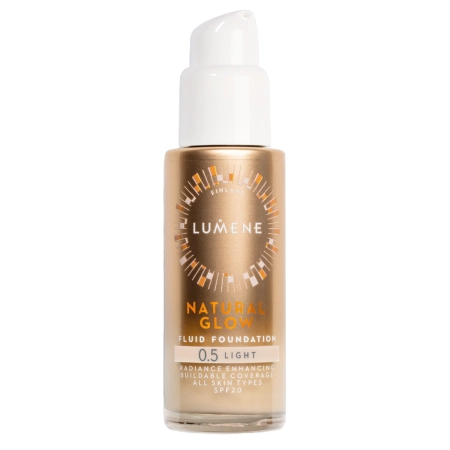 Lumene - Natural Glow Fluid Foundation SPF20 - Izgaismojošs Tonālais Krēms - 0,5 Light - 30ml