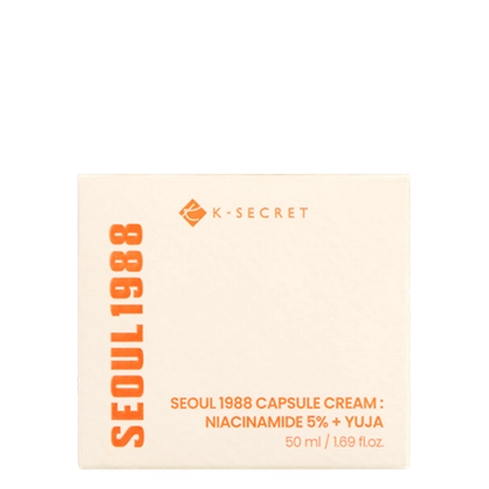 K-SECRET - SEOUL 1988 Capsule Cream: Niacinamide 5% + Yuja - Krēms Kapsulās - 50ml
