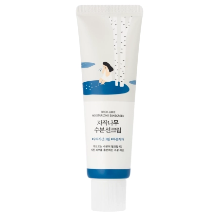 Round Lab - Birch Juice Moisturizing Sun Cream SPF50+ PA++++ - Saules Aizsargkrēms- 50ml