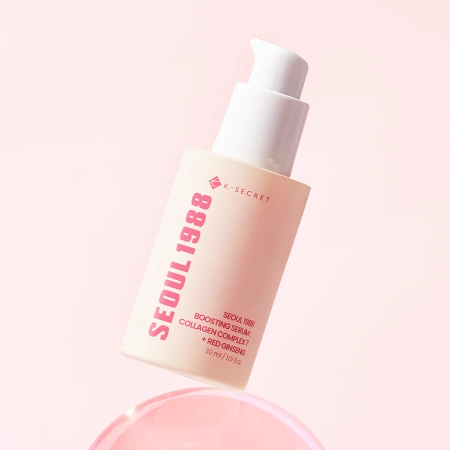 K-SECRET - SEOUL 1988 Boosting Serum : Collagen Complex 7 + Red Ginseng - Serums ar Kolagēnu un Žeņšeņa Ekstraktu - 30ml