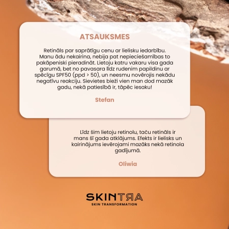 SkinTra - Liquid Happiness - Sejas un Acu Zonas Serums ar 0,3% Retinālu - 30ml