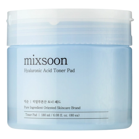 Mixsoon - Hyaluronic Acid Toner Pad - Mitrinoši Sejas Spilventiņi - 180ml/80gab.