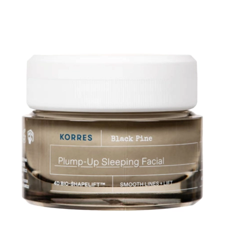 Korres - Black Pine Plump-Up Sleeping Facial - Nostiprinošs Nakts Sejas Krēms - 40ml