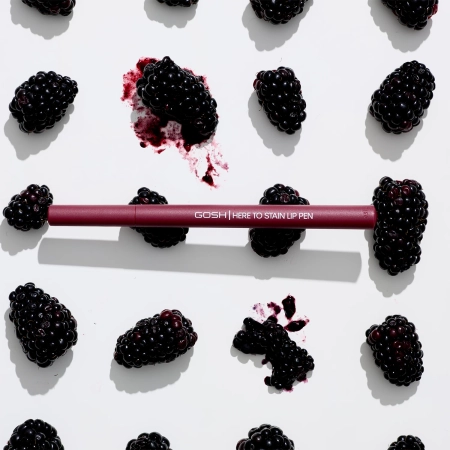 GOSH - Here To Stain Lip Pen - Ilgnoturīgs Lūpu Marķieris - 010 Berry Stain - 1ml
