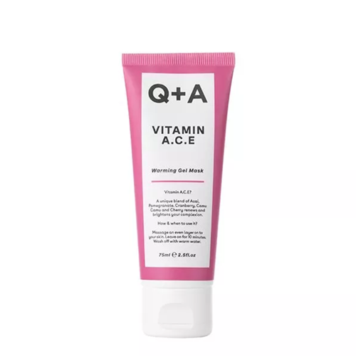 Q+A - Vitamin A.C.E - Warming Gel Mask - Antioksidantu maska ar A.C.E vitamīniem - 75ml