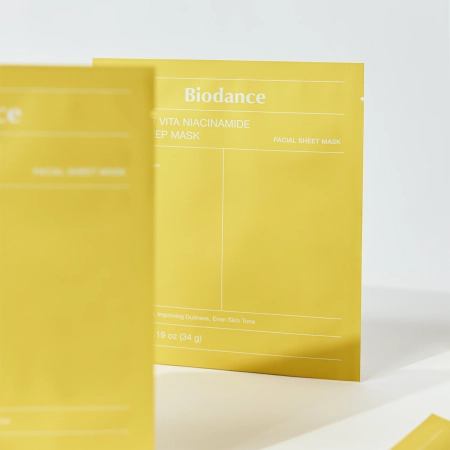 Biodance - Radiant Vita Niacinamide Real Deep Mask - Izgaismojoša Sejas Maska - 1 gab./34g