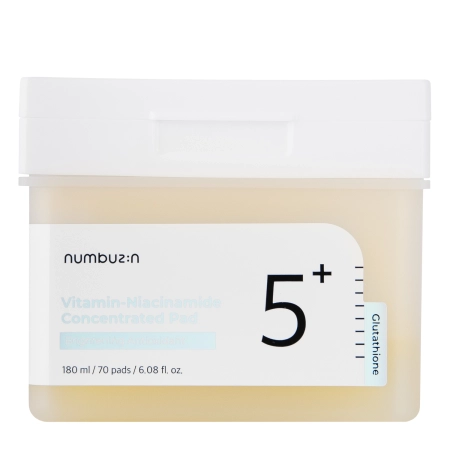Numbuzin - No.5 Vitamin - Niacinamide Concentrated Pad - Sejas Spilventiņi ar Niacinamīdu - 180ml/70gab.