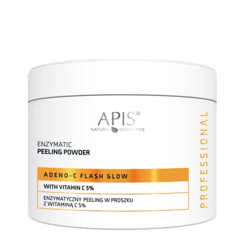 Apis - Adeno C Flash Glow - Enzīmu Pīlings Pulverī ar C Vitamīnu - 150g