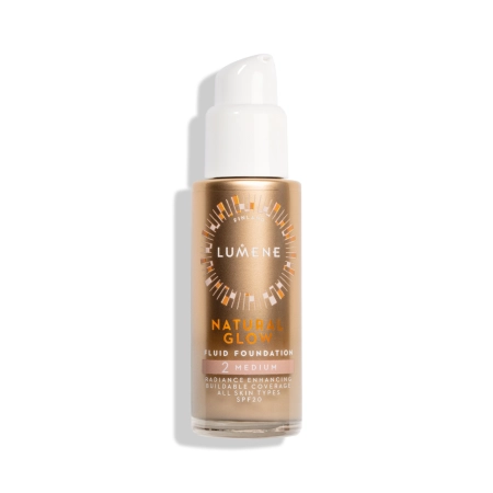 Lumene - Natural Glow Fluid Foundation SPF20 - Izgaismojošs Tonālais Krēms - 2 Medium - 30ml
