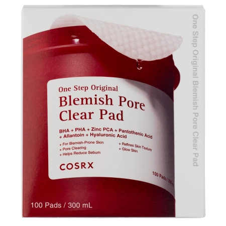 COSRX - One Step Original Blemish Pore Clear Pad - Attīroši Spilventiņi Nepilnībām - 300ml/100gab