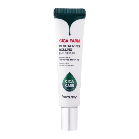 Farmstay - Cica Farm Revitalizing Rolling Eye Serum - Serums Ādai zem Acīm ar Gotu Kolu - 25ml