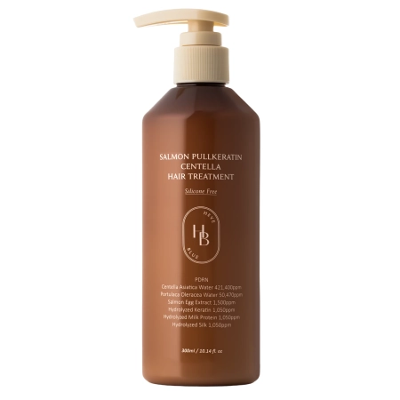 HEVEBLUE - Salmon PullKeratin Centella Hair Treatment - Atjaunojošs Kondicionieris Matiem - 300ml