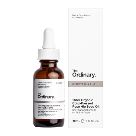 The Ordinary - 100% Organic Cold-Pressed Rose Hip Seed Oil - 100% Organiska, Auksti Spiesta Mežrozīšu Sēklu Eļļa - 30ml