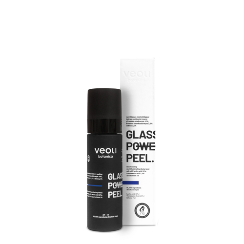 Veoli Botanica - Glass Skin Power Peel - Mitrinošs un Izgaismojošs Gelveida Pīlings Sejai - 30ml