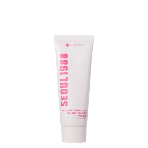 K-SECRET - SEOUL 1988 Sleeping Mask: Collagen Complex 7 + Red Bean - Atjaunojoša Nakts Maska - 60ml