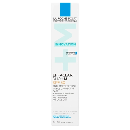 La Roche-Posay - Effaclar Duo+ SPF30 - Krēms Nepilnību Mazināšanai ar UV Aizsardzību - 40ml