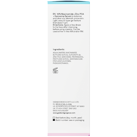 Geek & Gorgeous - B-Bomb - Serums ar 10% Niacinamīdu - 30ml