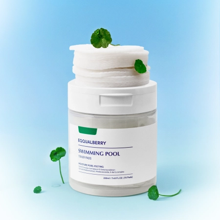 EQQUALBERRY - Swimming Pool Toner Pads - Mitrinoši Sejas Spilventiņi - 70gab./220ml