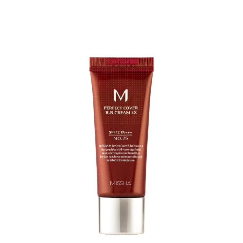 Missha - M Perfect Cover BB Cream SPF42/PA+++ - Nosedzošs BB krēms - No.25 Warm Beige - 20ml