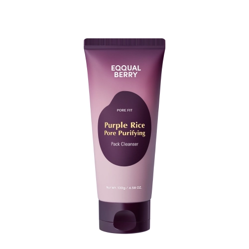 EQQUALBERRY - Purple Rice Pore Purifying Pack Cleanser - Attīroša Sejas Pasta - 130g