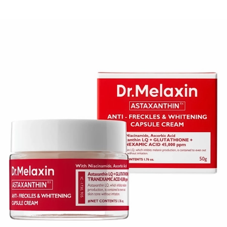 Dr.Melaxin - Astaxanthin Anti-Freckles And Whitening Capsule Cream - Izgaismojošs un Atjaunojošs Krēms ar Astaksantīnu - 50g