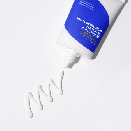Isntree - Hyaluronic Acid Natural Sun Cream SPF50+/PA++++ - Krēms ar Minerālajiem Aizsargfiltriem - 50ml