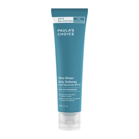 Paula's Choice - Skin Balancing - Ultra-Sheer Daily Defense SPF30 - Viegls Matējošs Saules Aizsargkrēms - 60ml