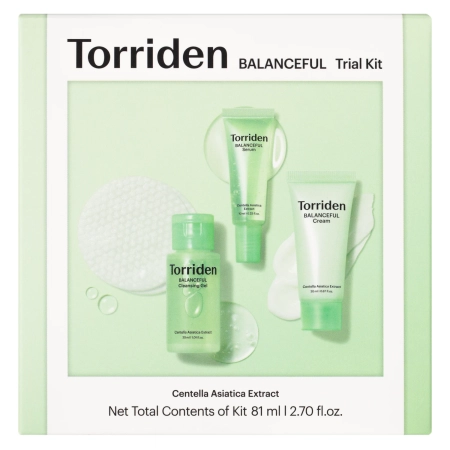 Torriden - Balanceful Trial Kit - Balansējošs Sejas Kosmētikas Komplekts - 30ml+10ml+20ml+6gab
