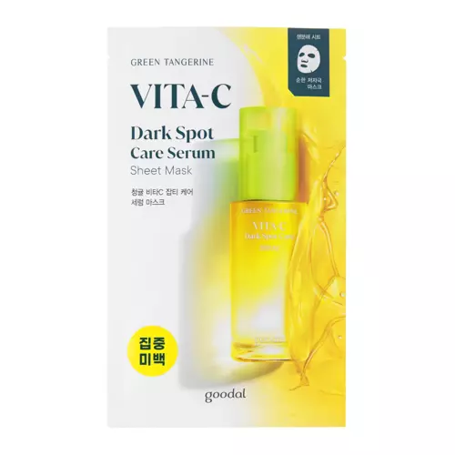 Goodal - Green Tangerine Vita C Dark Spot Serum Sheet Mask - Sejas Maska ar C Vitamīnu - 1gab.