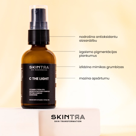 SkinTra - C The Light - Serums ar 10% C-Tetra Vitamīnu - 30ml