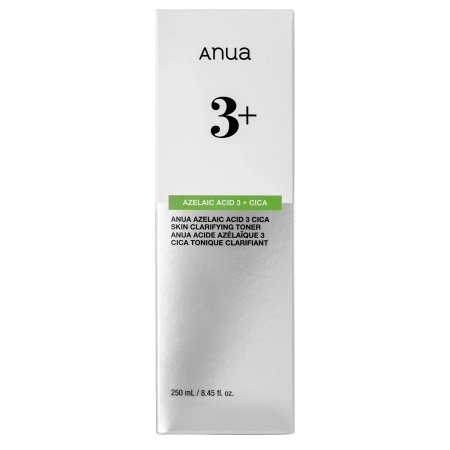 Anua - Azelaic Acid 3 Cica Skin Clarifying Toner - Toniks Nepilnību Mazināšanai - 250ml