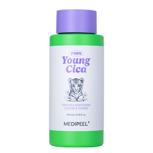 Medi-Peel - Young Cica PDRN Trouble Soothing Essence Toner - Nomierinoša un Tonizējoša Esence ar Āzijas Centellu - 200ml