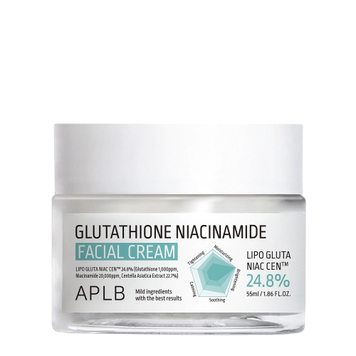 APLB - Glutathione Niacinamide Facial Cream - Izgaismojošs Sejas Krēms - 55ml