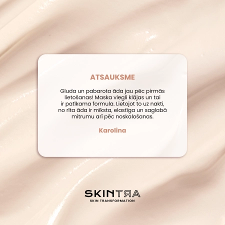 SkinTra - Moisture Level Up - Mitrinoša un Barojoša Maska Sejai un Acu Zonai - 100 ml