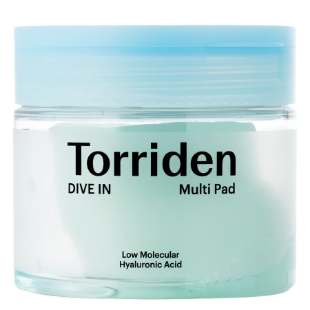 Torriden - Dive-In - Low Molecule Hyaluronic Acid Multi Pad - Mitrinoši Sejas Spilventiņi - 80gab.