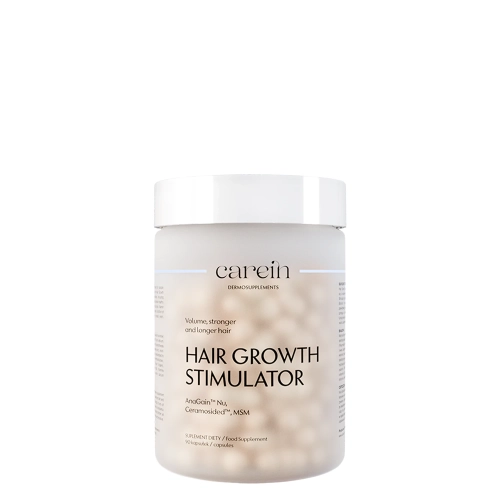 Carein - Hair Growth Stimulator - Uztura Bagātinātājs - Pārmērīga Matu Izkrišana - 90 kapsulas