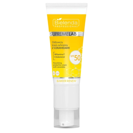 Bielenda Professional - Supremelab - Barrier Renew - Barojošs SPF50 Aizsargkrēms ar Keramīdiem - 40ml