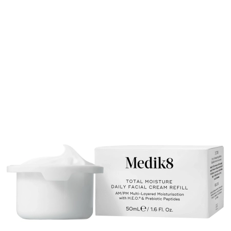 Medik8 - Total Moisture Daily Facial Cream Refill - Intensīvi Mitrinoša Krēma Uzpildes Ieliktnis - 50ml