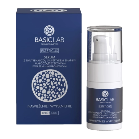 BasicLab - Esteticus - Mitrināšana un Aizpildīšana - Serums ar 10% Trehalozi, 5% Peptīdiem i Hialuronskābi - 15ml