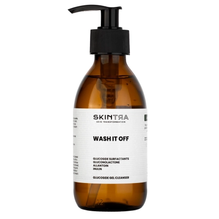 SkinTra - Wash It Off - Glikozīda Sejas Mazgāšanas Želeja - 200ml