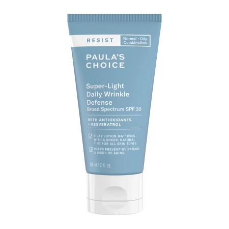 Paula's Choice - Resist - Super-Light Daily Wrinkle Defense SPF30 - Viegls Pretgrumbu Dienas Krēms ar Saules Aizsargfiltru - 60ml