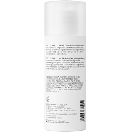 Geek & Gorgeous - Calm Down - Maigs Pīlings Jutīgai Ādai ar Skābēm 4% PHA un BHA - 100ml